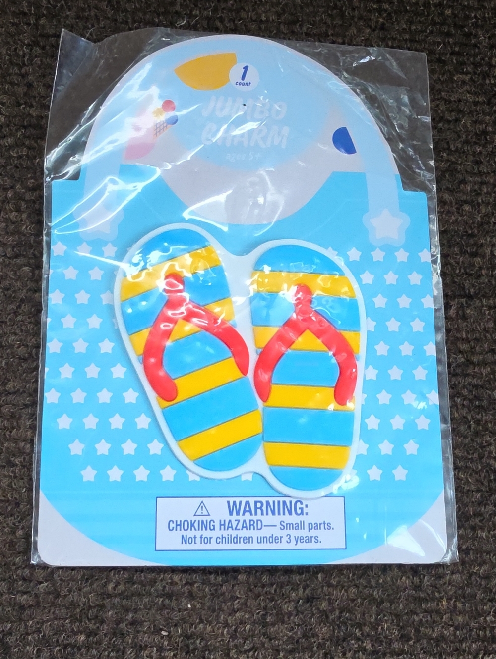 New Jumbo Flip Flop Sandal Charm Add Summer Beach Vibes To Tote, Croc, Bogg Bag